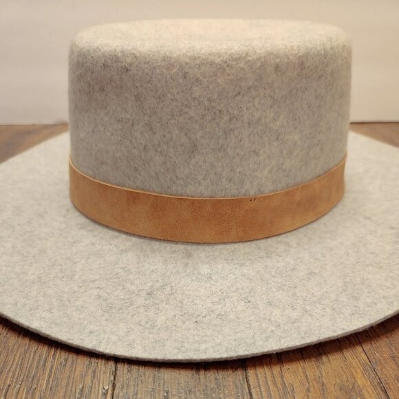 Wyeth Heather Gray Felted 100% Australian Wool River Stiff Brim Hat